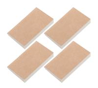 Kichvoe 4pcs Mini Journal Notebooks Refill Paper Blank Kraft Paper, Small Pocket Notepads for Jotting down Ideas and Note Taking, Suitable for Frequent Journaling, Seamless Usability