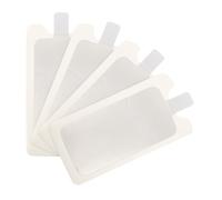 Kichvoe 4pcs Monopolar Negative Electrode Sheet for Beauty Device, Plastic Rounded with Burrfree Edges, White Consumable for Salon and Home Use, Reduces Risk of Irritation and Ensures