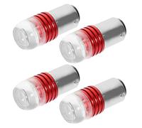 Kichvoe 4pcs Motorcycle LED Tail Light Bulbs Replacement for Electric Motorcycle, 12v High Brightness Red LED Taillight Lights with Aluminum Alloy and Glass Material, for Upgrading Your