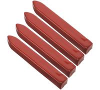 Kichvoe 4pcs Red Sealing Wax Sticks for Wax Seal Stamp Suitable for Professional Use Sets Quickly for DIY Craft Projects and Letters Vintage Retro Style