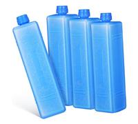Kichvoe 4pcs Reusable Ice Packs for Cooler Bags Small Freezer Blocks with Cooling Capacity Rapid Cooling Performance for Lunch Boxes Outdoor Picnics Cold Chain Shipping