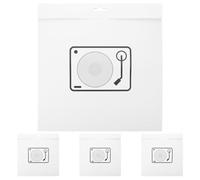 Kichvoe 4pcs Vinyl Record Outer Protective Bag - Anti-Dust & Anti-Scratch Storage Pouch for 12" Vinyl Records - Paper Sleeve Protectors for Collection Storage