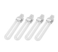 Kichvoe 4pcs W Nail Light Lamp Replacement Tube for Gel Curing with 365nm UV Glass Bulb, Fast Drying and Safe for Hands, Suitable for Professional Nail Polish Dryers