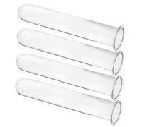 Kichvoe 4pcs Wall Mounted Test Tube Vase for Hydroponic Flower Propagation Glass Planter Tubes for Terrarium Display Easy to Clean Stain Resistant for Home Decoration