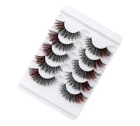Kichvoe 5 Pairs D False Eyelashes for Women Cosmetic Lash Decors with Simulation Material, Thicker Look and Time Saver, Suitable for Club and Salon Use, Professional Artist Quality Fake