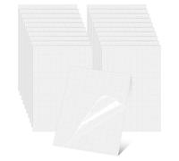 Kichvoe 50 Sheets A6 Cold Laminate Photo Self Adhesive Laminating Sheets Glossy Protective Plastic Films for DIY Projects and Document Preservation