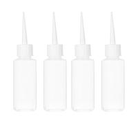 Kichvoe 50Ml Plastic Squeeze Bottles with Fine Plastic Nozzle for Liquid Glue Dispensing Craft Glue Applicator for Diy Projects and Precise Storage
