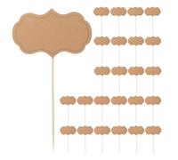 Kichvoe 50pcs Cheese Markers Buffet Labels Food Tags Blank Toothpick Flag Appetizer Sign Chalkboard Cupcake Toppers Food Label