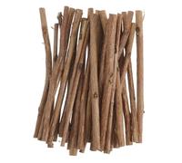 Kichvoe 50pcs Log Twigs Crafting Twigs Wooden Craft Sticks Clean Cuts Natural Appearance Rustic Style for Artistic Projects and Photo Props