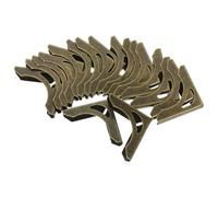 Kichvoe 50pcs Metal Book Corner Protectors for Scrapbooking and Menus, Antique Style Decorative Corners for Cardmaking and DIY Crafts, Elegant and Delicate Metal Edge Guards for Book