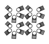 Kichvoe 50pcs Push Button Sign Board 25x17mm Plastic Switch Signal Light Box Indicator Display for Industrial Equipment Safety and Mechanical Use