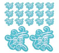 Kichvoe 50pcs Small Business Thank You Cards Mini Cards Sturdy Paper Cardstock Unique Shape Charming Doublesided Prints Present Decoration Envelope