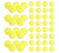 Kichvoe 50pcs Table Game Balls Ping Pong Training Balls Yellow round Plastic with Excellent Grip and Consistent Bounce