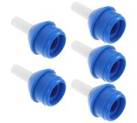 Kichvoe 5pcs Blue Solder Sucker Tip Replacement for Desoldering Pump Accessories, High Temperature Resistant Aluminum Nozzle Set for Electronic Soldering and PCB Repair Tools