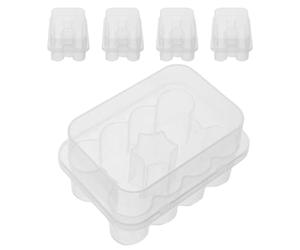 Kichvoe 5pcs Insulin Vial Storage Case for 3ml Insulin Vials, Plastic Airtight Organizer with Easy Open Design, Protects from Light and Air, for Refrigerator and Travel Use