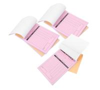 Kichvoe 5pcs Invoice Book Order Receipt Book Two-Part Format Builtin Writing Board Paper Slip for Professionals Who Need to Issue Receipts and Invoices Anywhere