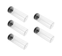 Kichvoe 5pcs Plastic Golf Ball Tube with Cap for Secure Closure and Quick Access, Cylinder Storage Case Suitable for Outdoor Sports and Desktop Use, Sturdy Pvc Golf Ball Container