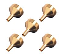 Kichvoe 5pcs Small Stainless Steel Perfume Funnels Mini Household Liquid Transfer Funnels for Fragrance Testing and Essential Oils Filling in Kitchen and Laboratory Use