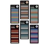 Kichvoe 6 Sets Paper Mark Sticker Paper Page Marker Sticky Memo Pad Pet Material Small and Lovely Exquisitely Crafted Easy Repositioning Easy to Carry for Schools and Offices Random Style