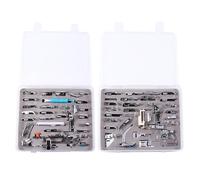 Kichvoe 62 Pcs Sewing Machine Presser Foot Set Stainless Steel with Storage Box Suitable for Household Low Sewing Machines Easy to Install for Projects with Lightweight Fabric
