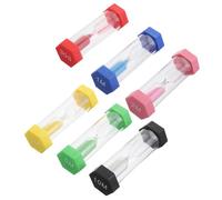 Kichvoe 6pcs Colorful Plastic Hourglass Sand Timer Set 30s, 1m, 2m, 3min, 5min, 10min Timers for Visual Time Management, Classroom, Home, and Office Use