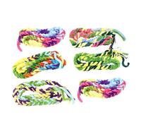 Kichvoe 6pcs Hamster Suspension Bridge and Parrot Cotton Rope Swings with Hanging Hammock and Climbing Perch Stand, Small Bird Cage Accessories for Pet Adventure and Play Random Color