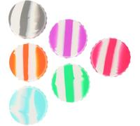 Kichvoe 6pcs Silicone Beverage Can Lids Reusable Leakproof Beer Can Stoppers with Camouflage Color Mix Food-grade Silicone Covers for Soda Energy Drinks