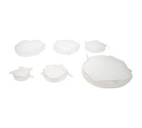 Kichvoe 6pcs Silicone Bowl Covers Flexible and Airtight Stretch Lids, round Food Sealed Lids for Keeping Fresh Leftovers and Fruits, Suitable for Serving Food and Stove Use