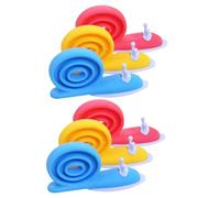 Kichvoe 6pcs Snail Door Stoppers Secure Door Stopper TPE Material Non-Slip Add Friction Adorable Design for Home and Office Use Random Color