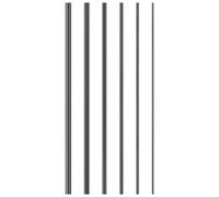 Kichvoe 6pcs Solid Carbon Fiber Rod Repair Insert for Broken Fishing Pole Section 10cm Solid Carbon Fiber Dowel Rod Restores Durability and Bears Strong Impacts Suitable for Coastal