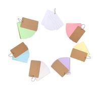 Kichvoe 7 Pieces Portable Note Cards Assorted Colour Hard Paper Handwriting Cards Easy to Carry and Write for Taking Notes and Leaving Messages