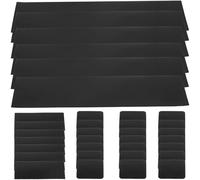 Kichvoe 75pcs Tarnish Prevention Paper Strips Anti-Tarnish Stripe Lightweight Non Abrasive Paper Black for Silver Grading Coins Jewelry Storage Protection