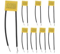 Kichvoe 8pcs 0.33uf 275v Safety Capacitors with Wire and Soft Casing for Electrical Compliance Testing Industrial Passive Components