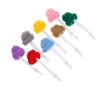 Kichvoe 8pcs Adjustable Knitted Mini Hats for Reptile Crawl Pets Including Lizards Snakes Chameleons Fashionable Elastic Strap Pet Hat Decor for Small Exotic Animals Random Style