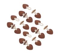 Kichvoe 8pcs Overcoat Buckles DIY Garment Closures Snap Buttons for Clothes Unique Horn Shape Decorative Touch Long Term Use Stylish Fasteners for Jackets Daily Life