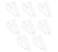 Kichvoe 8pcs Venetian Blind Connector Hooks Set, Compact Tilt Hooks for Window Blinds, Sturdy Curtain Roller Accessories for Home and Office Window Treatment