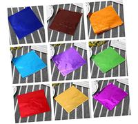 Kichvoe 900pcs Chocolate Foil Wrappers Wrapping Paper Packaging Color Candy Making Supplies Wraps Aluminum Foil Packing Thick Caramel Chocolate Yellow Paper Birthday Candy Wrapper