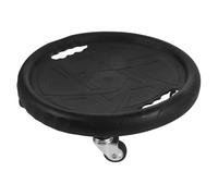 Kichvoe Abdominal Training Sliding Disc with Knee Cushion for Core Strengthening, Black Pp and Pu Material Fitness Exercising Board for Home Workout and Abdominal Exercises