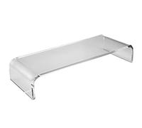 Kichvoe Acrylic Computer Monitor Stand Riser with Cat-Proof Keyboard Cover, Desk Laptop Stand and Phone Holder for Office Workstation Comfort