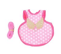 Kichvoe Adjustable Autumn Winter Rooster Vest with Leash, Breathable Pink Polka Dot Hen Harness Costume for Outdoor Pet Chickens and Ducks