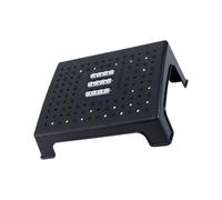 Kichvoe Adjustable Height Plastic Footstool Under Desk Use, Non-Slip Foot Rest Improving Sitting Posture, Suitable for Adults in Office Or Home