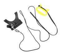 Kichvoe Adjustable Parrot Flying Harness Leash Set with Training Rope for Cockatiel and Small Birds Black L Bird Flying Harness for Outdoor Use