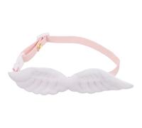 Kichvoe Adjustable Puppy and Dog Collar Featuring Decorative Angel Wing and Bow Tie, Lightweight Buckle Collar for Wedding and Outdoor Events, for Small Dogs and Cats