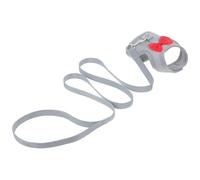 Kichvoe Adjustable Rabbit Harness and Leash Set with Cute Bow, Escape-proof Small Animal Vest for Outdoor Walking and Training, Soft Lightweight Grey Bunny Harness with Leash
