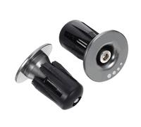 Kichvoe Aluminium Alloy Handlebar End Caps for Bikes, 1 Pair Bike Handlebar Plugs Compatible Mountain, Road and Fixed Gear Bicycles, Silver Bar Ends for Cycling Parts