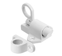 Kichvoe Aluminum Alloy Bolt Buckle with Security Spring Lock for Doors and Cabinets, Lightweight and Easy Installation, for Home and Room Use, White Elegant Design Enhancing Safety
