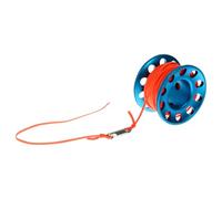 Kichvoe Aluminum Alloy Diving Buoy Spool Reel with Snap Clip, Lightweight Underwater Accessory for Setting up Research Grid and Performing Search, Sturdy Blue Scuba Diving Equipment