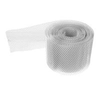 Kichvoe Aluminum Alloy Gutter Guard Gutter Strainer Silver Rust Resistant Easy Installation for Garden Drain 15cm X 600cm
