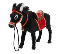 Kichvoe Animal Figures Statue Plastic Donkey Farm Animals Action Model Science Project Learning Educational Toys For Birthday Cake Topper Kids Black