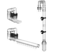 Kichvoe Aquarium Filter 12mm Inner Diameter Abs Material Compatible with 3/8" Pipe Water Tube Canister Filter Easy Installation Portable Smooth Bend Tube Design for Fish